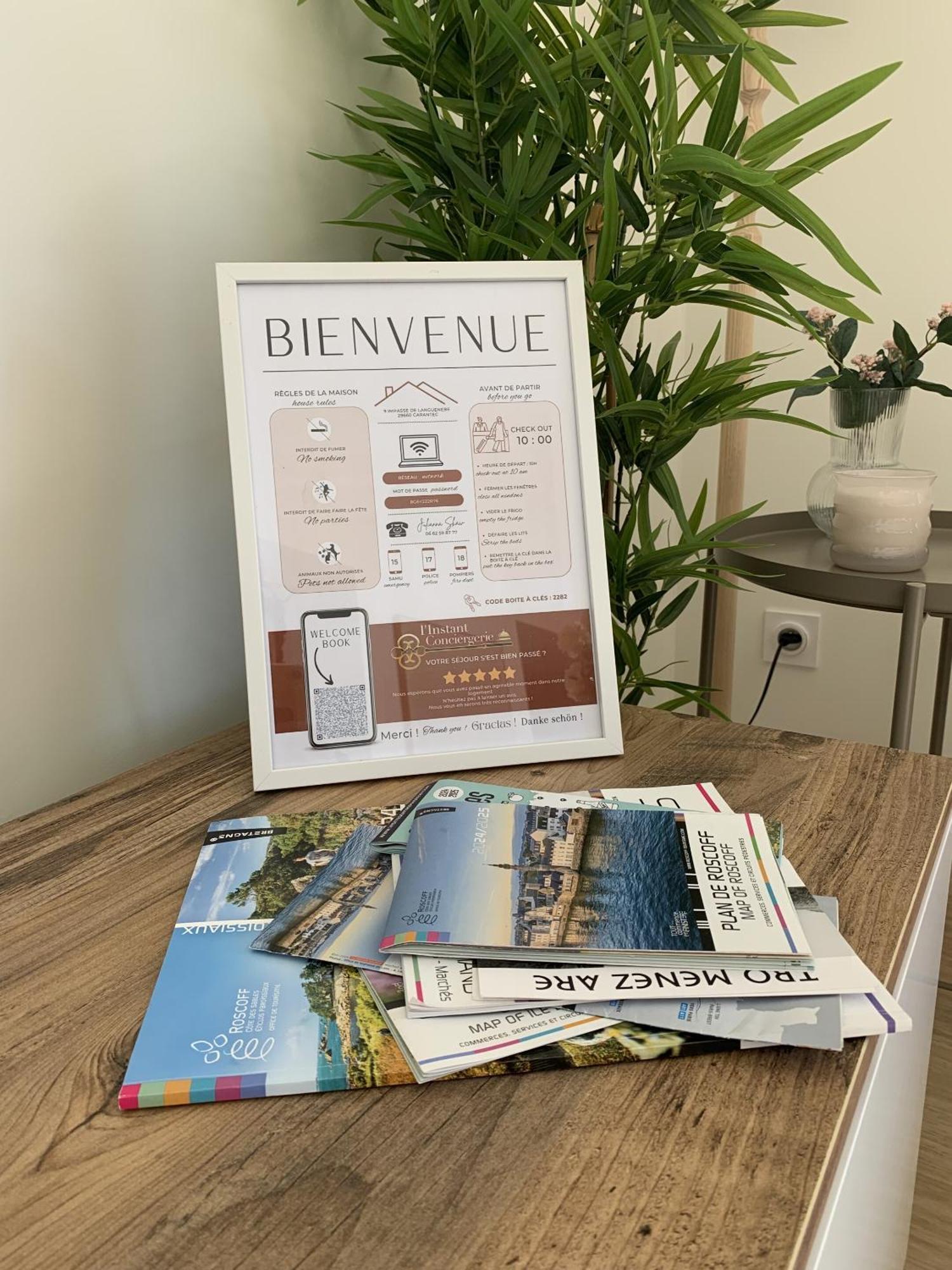 Magnifique Maison Vue Mer Avec Piscine Interieure Carantec Habitación foto